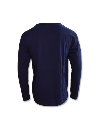 Bluza męska longsleeve wood wood mel patches- 10235402-2323-navy