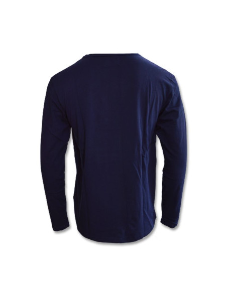 Bluza męska longsleeve wood wood mel patches- 10235402-2323-navy