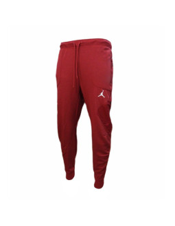 Spodnie sportowe męskie czerwone air jordan dri-fit training fleece - dq7890-613