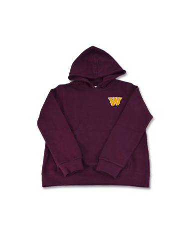 Bluza dziecięca wood wood izzy aa  burgundy - 10235605-2424-burgundy