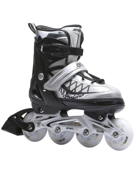 Łyżworolki-wrotki-łyżwy 4w1 enero pro led 38-41 szare