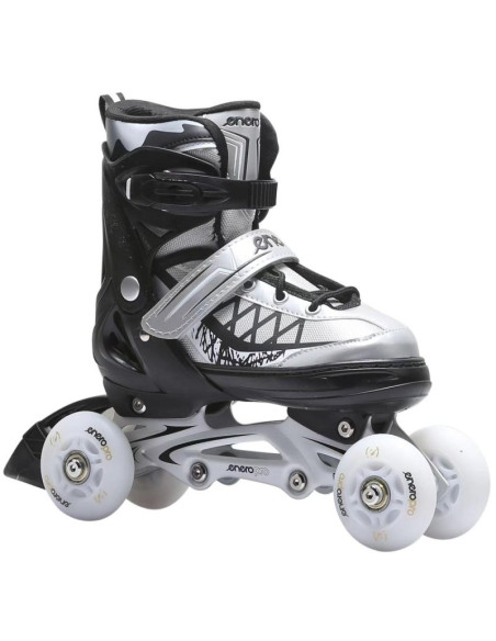 Łyżworolki-wrotki-łyżwy 4w1 enero pro led 38-41 szare