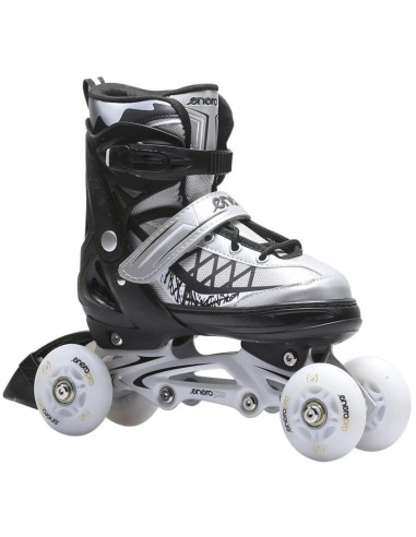 Łyżworolki-wrotki-łyżwy 4w1 enero pro led 34-37 szare