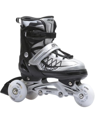 Łyżworolki-wrotki-łyżwy 4w1 enero pro led 26-29 szare