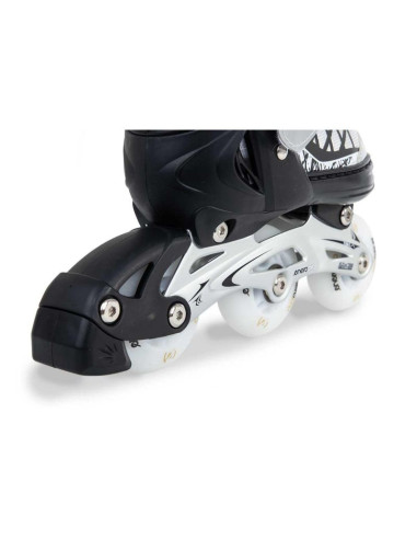 Łyżworolki-wrotki-łyżwy 4w1 enero pro led 26-29 szare