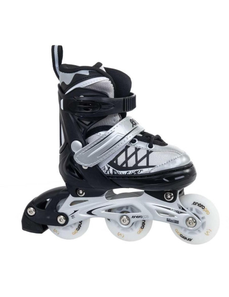 Łyżworolki-wrotki-łyżwy 4w1 enero pro led 26-29 szare