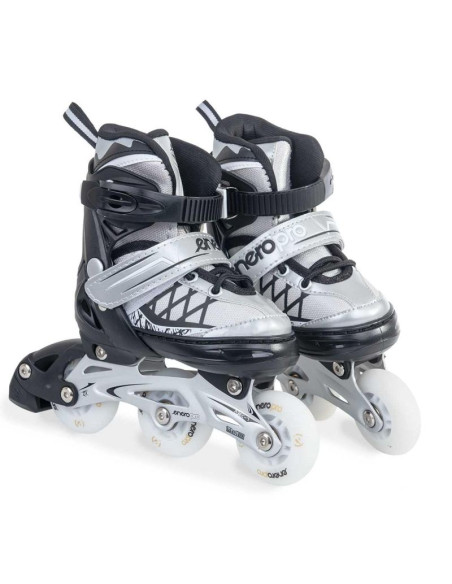 Łyżworolki-wrotki-łyżwy 4w1 enero pro led 26-29 szare