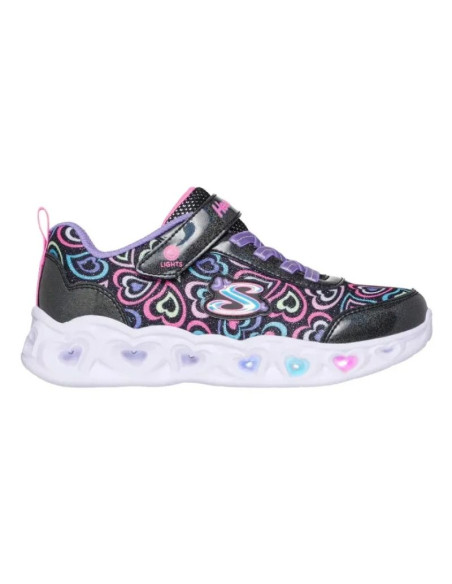 Skechers s-lights heart lights-boogie love 303257l-bkmt black/multi