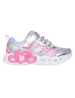 Skechers s-lights infinite heart lights-heart jewels 303261l-smlt silver/multi 2