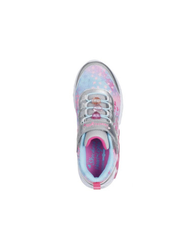 Skechers s-lights infinite heart lights-heart jewels 303261l-smlt silver/multi