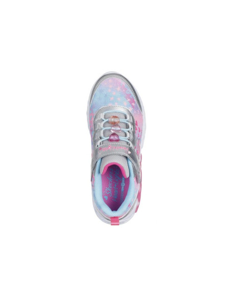Skechers s-lights infinite heart lights-heart jewels 303261l-smlt silver/multi