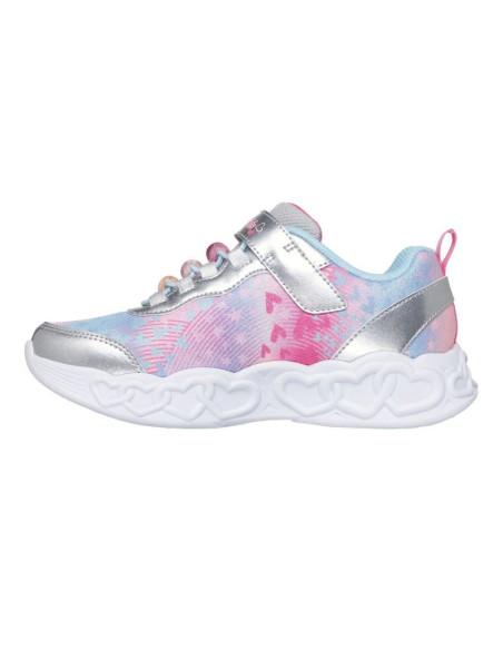 Skechers s-lights infinite heart lights-heart jewels 303261l-smlt silver/multi