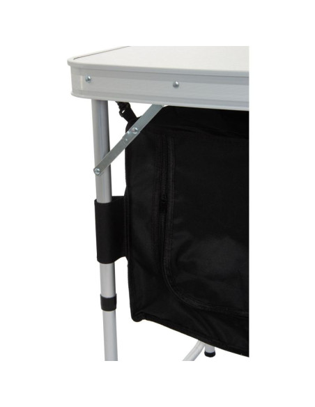 Stolik turystyczny składany kempingowy 120x47x70/62/54cm z szafą 33x30x36cm