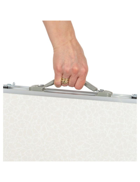 Stolik turystyczny składany kempingowy 120x47x70/62/54cm z szafą 33x30x36cm