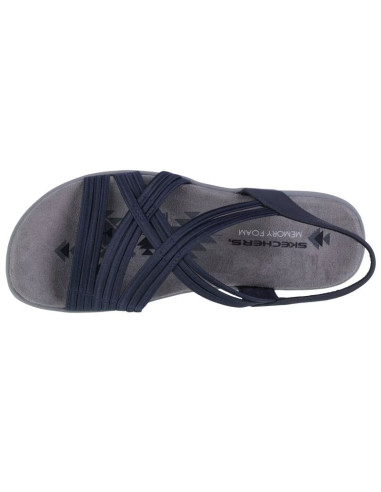 Skechers reggae slim simply stretch sandals 163023-nvy granatowe 36