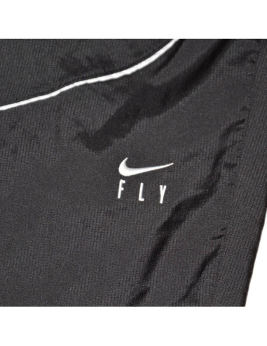 Damskie spodnie koszykarskie nike retro fly swoosh pants black/white - cz3953-010