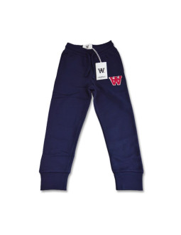Spodnie dziecięce wood wood ran kids trousers navy - 10235002-2424-navy
