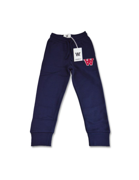 Spodnie dziecięce wood wood ran kids trousers navy - 10235002-2424-navy