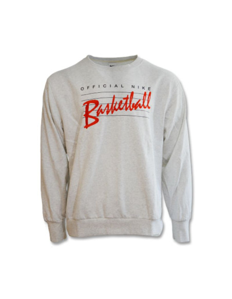Bluza męska nike standard issue crew sweatshirt birch basketball heather/pale ivory - da6741-051