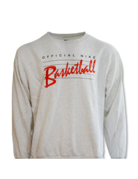 Bluza męska nike standard issue crew sweatshirt birch basketball heather/pale ivory - da6741-051
