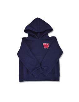Bluza sportowa dziecięca wood wood izzy aa kids hoodie granatowa - 10235605-2424-navy