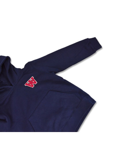 Bluza sportowa dziecięca wood wood izzy aa kids hoodie granatowa - 10235605-2424-navy