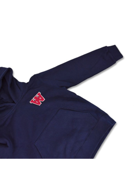 Bluza sportowa dziecięca wood wood izzy aa kids hoodie granatowa - 10235605-2424-navy