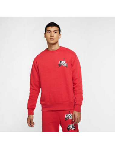 Bluza dresowa air jordan jumpman fleece czerwona - ck6763-687