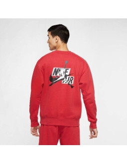 Bluza dresowa air jordan jumpman fleece czerwona - ck6763-687 2
