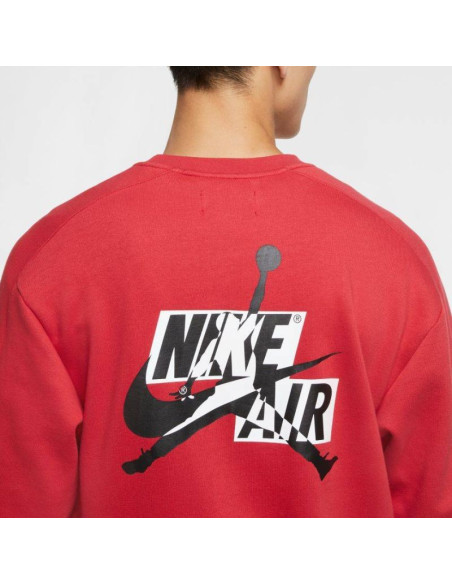 Bluza dresowa air jordan jumpman fleece czerwona - ck6763-687