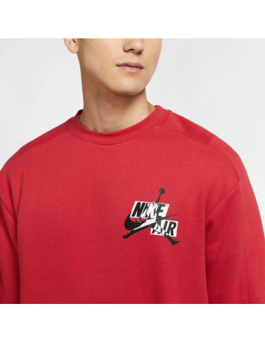 Bluza dresowa air jordan jumpman fleece czerwona - ck6763-687