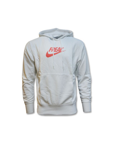Bluza z kapturem nike giannis "freak" pullover hoodie summit white/magic ember - da5691-121