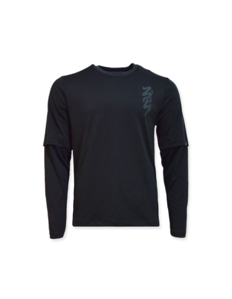 Bluza air jordan zion longsleeve shooting shirt black/dk smoke grey/dk smoke grey - dj5871-010