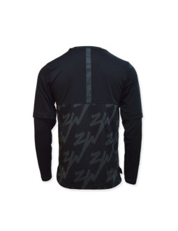 Bluza air jordan zion longsleeve shooting shirt black/dk smoke grey/dk smoke grey - dj5871-010 2