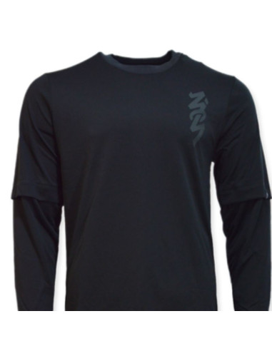 Bluza air jordan zion longsleeve shooting shirt black/dk smoke grey/dk smoke grey - dj5871-010