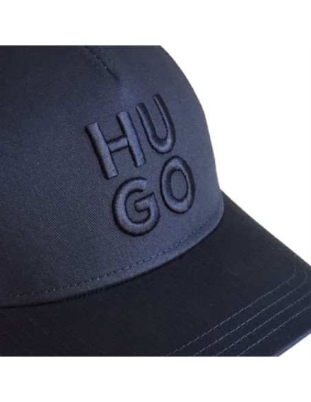 Czapka z daszkiem bejsbolówka hugo boss jude-stacked granatowa - 50533409-405