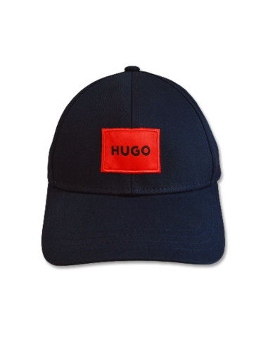 Czapka z daszkiem bejsbolówka hugo boss bawełniana granatowa - 50492745