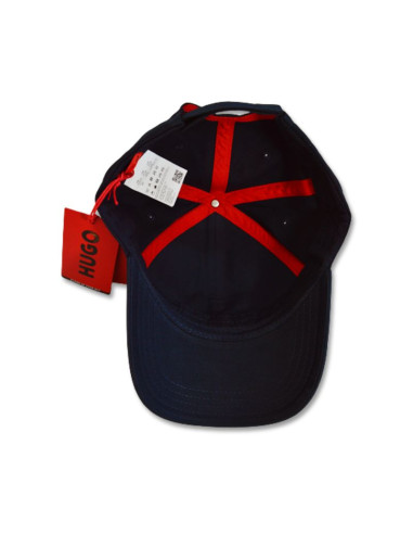 Czapka z daszkiem bejsbolówka hugo boss bawełniana granatowa - 50492745