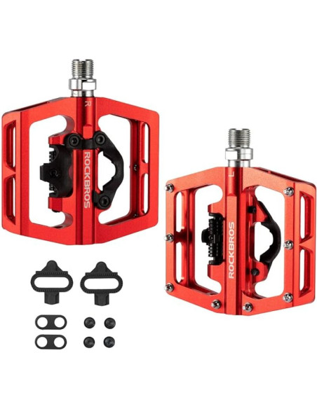 Rockbros pedały rowerowe pd15-rd czerwone
