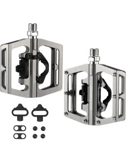 Rockbros pedały rowerowe pd15-ti srebrne