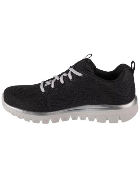 Skechers graceful - get connected 12615-bkw czarne 36