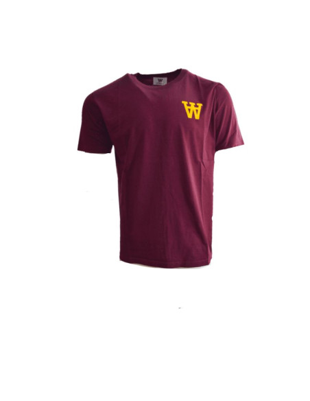 Koszulka wood wood ace aa t-shirt burgundy - 10235702-2222-burgundy