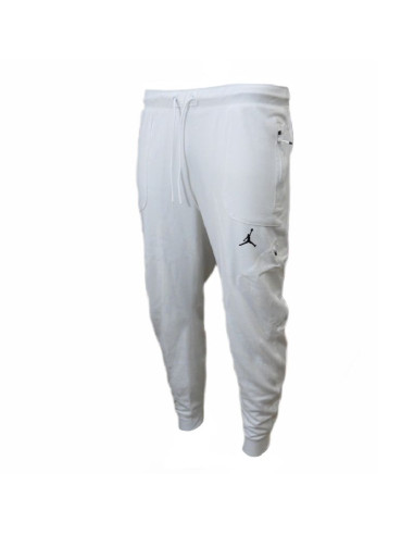 Spodnie  dresy sportowe męskie białe air jordan dri-fit training fleece - dq7890-135
