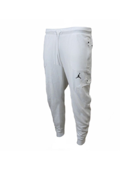 Spodnie  dresy sportowe męskie białe air jordan dri-fit training fleece - dq7890-135