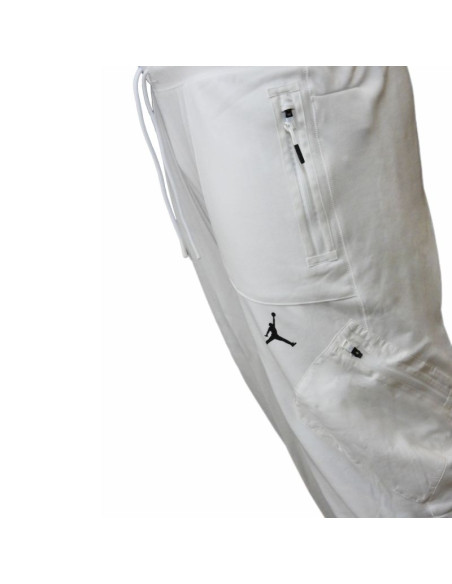 Spodnie  dresy sportowe męskie białe air jordan dri-fit training fleece - dq7890-135