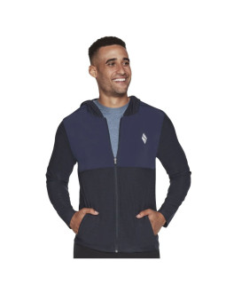 Skechers ultra go lite full zip hoodie mja268-nvy granatowe m