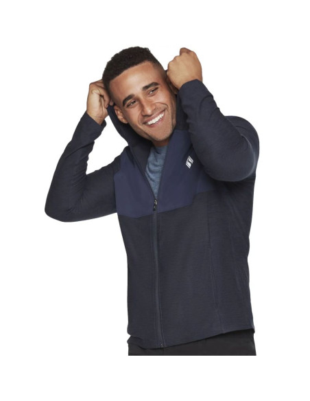 Skechers ultra go lite full zip hoodie mja268-nvy granatowe m