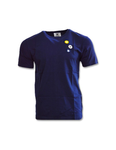 Koszulka wood wood ace patches t-shirt navy - 10235704-2222-navy