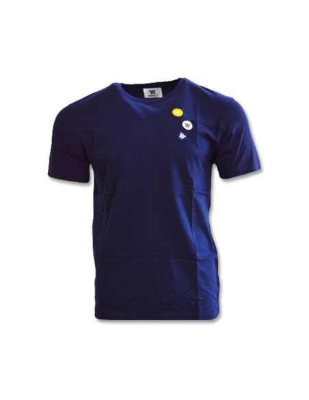 Koszulka wood wood ace patches t-shirt navy - 10235704-2222-navy