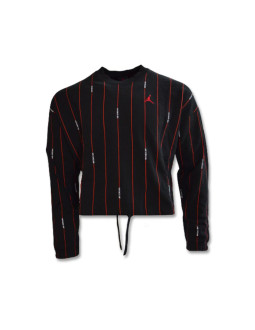 Bluza air jordan essential fleece top wmns black/varsity red - dj2623-010